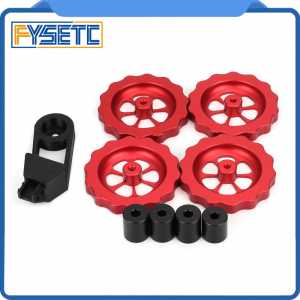 Aluminum Solid Spacer Solid Bed Mount Strain Relief Bracket + Knob Leveler M4 Thread Twist Leveling For CR-10/ CR10S