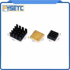 1set/3pc Heatsink Cooler Pure Aluminum Copper Heat Sink Set Kit Radiator For Raspberry Pi 3 Model B / B Plus B+ 3D Printer Parts