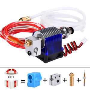 3D Printer Parts J-head Hotend with Fan for 1.75/3.0mm 12V 3D v6 bowden Filament Wade Extruder 0.2/0.3/0.4mm Nozzle+Volcano kit