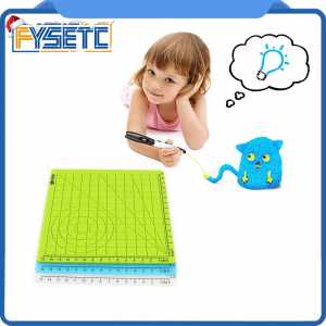 4pcs Multi-Purpose 3D Design Silicone Mat Basic Template Child Hobby Gift + 10M PLA Filament 1.75mm For 3D Printer Pens
