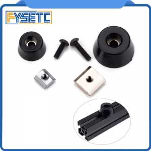4 Sets Anti-vibration Rubber Landing Mat Feet For 2020/3030  Aluminum Profile Antivibration Feet With T Sliding Nut
