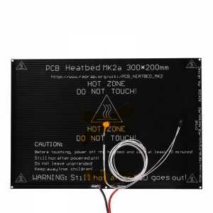 BIQU MK2A 300*200*3.0mm RepRap RAMPS  1.4 PCB Heatbed +LED+Resistor+cable+100k ohm Theristors for RepRap 3D Printer