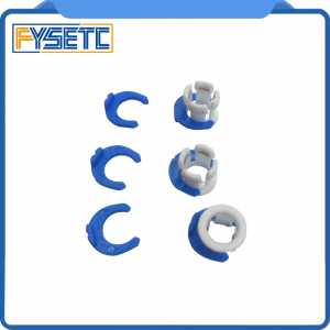10set White Bowden Tube Clamp Blue Pipe Horse Clip Fixed 6mm For Ultimaker 3D Printers Parts Shoe Coupling Collet Part Accessory