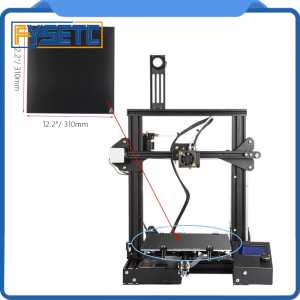Ultrabase 3D Printer Black Carbon Silicon Crystal Build Hotbed Platform 310*310MM Thickness 4mm Glass For 3D CR-10/10S