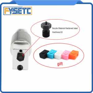 Upgrade HeatSink Extruder Radiator + E3D Hotend Block + Hardened Steel V6 Nozzle For 1.75mm Filament PT100 Prusa I3 MK3