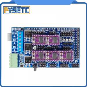 Ramps 1.5 Base on Ramps 1.4 3D Control Panel Printer Control Panel Mainboard Mendel + 5pcs DRV8825 Stepper Drivers