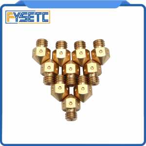 10pcs Top Quality 0.3/0.4MM  MK8 Nozzles Brass Nozzles For 3D Printers Hotend Filament Head J-head Extrusion Prusa i3