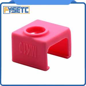 2pcs MK10 Pink Silicone Sock instead Ceramic Insulation For Wanhao i3 QIDI TECH  SILICONE HEATER BLOCK COVER