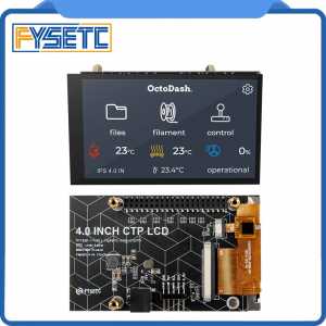 FYSETC 4INCH CTP LCD Screen 800x480 Pixels Capacitive Touch Screen For 3D printer Octoprint UI for Raspberry Pi 4 Model B
