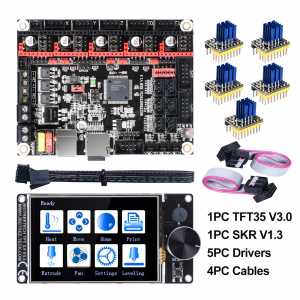 BIGTREETECH SKR V1.3 32Bit Board+TFT35 V3.0 Touch Screen+5pc TMC2208 TMC2209 UART TMC2130 spi 3D Printer Parts MKS SGEN gen L