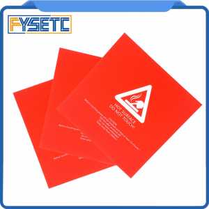 2pcs 220x220mm Red Frosted Heated bed For Wanhao i3 Anet A8 A6 Ender-3 Tarantula 3D Printer Sticker Build Sheet build plate tape