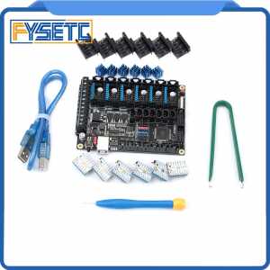 FYSETC F6 V1.3 Board ALL-in-one Electronics Solution Mainboard + 6pcs TMC2208 V1.2 + 6pcs Protector For UART  VS TMC2130
