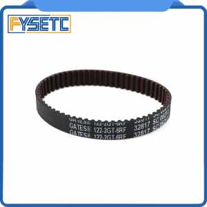 GATES-LL-2GT 3D Printer 2GT Belt Closed Loop Fiberglass Reinforced Rubber GT2 Timing Belt 2GT-6 Length 122mm Width 6mm