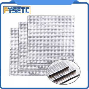 5pcs Foil Self-adhesive Insulation Cotton Sticker 200mm/235mm/300mm Heating Bed Heat Insulation Cotton 10mm Thickness 3D Printer