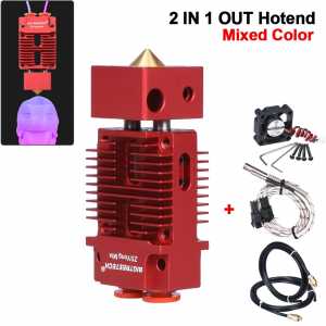 BIGTREETECH 2 IN 1 OUT Hotend Mixed Color Bowden Extruder 3D Printer Parts J-head Hotend 1.75mm Filament for Titan Bulldog MK8