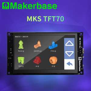 Makerbase MKS TFT70  touch screen smart display controller 3d printer parts 7.0 inch wifi wireless Control preview gcode