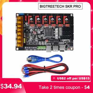BIGTREETECH SKR PRO V1.2 32Bit Control Board 3D Printer Parts SKR V1.3 RAMPS 1.4 A4988 TMC2208 Uart TMC2130 TMC2209 Skr mini e3