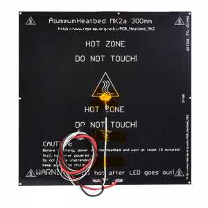 BIQU MK2A 300*300*3.0mm RepRap RAMPS 1.4 PCB Aluminum Heatbed  Hot Plate For Mendel For 3D Printer MK2B