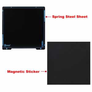 BIQU SSS B1 Super Spring Steel Sheet+Flex Magnetic Sticker Heatbed PEI 220x220 310x310 3D Printer Parts For ender3 upgrade CR10