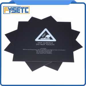 5pcs 220x220mm Black Frosted Heated Bed For Wanhao i3 Anet A8 A6 Ender-3 Sticker Build Sheet Build Plate Tape With 3M Backing