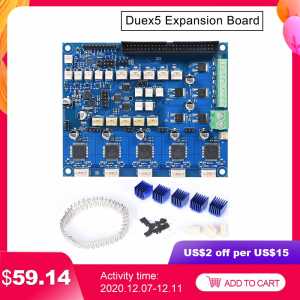 Cloned Duex5 Expansion Control Board With TMC2660 For Thermocouple Or PT100 Boards For 3D Printer Parts CNC Machine Duet 2 Wifi
