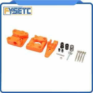 1set Drivegear Kit Orange Dual Drive Gear Extruder Kit Cloned Btech Upgrade For Prusa i3 3D Printer Gear Mini Bowden Extruder