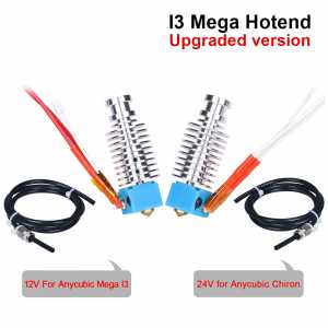 I3 Mega Hotend Upgrade 12V 24V Bowden Extruder V5 J-head Hotend 3D Printer Parts For Anycubic I3 Mega Mega-S Parts vs V6 Hotend