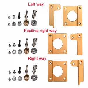 3D Printer MK8 extruder aluminum block DIY kit for Makerbot single nozzle extrusion aluminum block Three style for selection