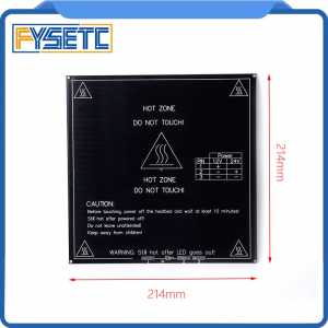 Free Shipping 3D Printer Heatbed Heat bed MK3 Standard Aluminum Plate 3mm Hot Bed 214*214MM