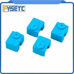 4X V6 Heater Block Fixing Silicone Insulation Sock Blue non-Official Heated Block For V6 PT100 Hotend Warm Keeping Cover