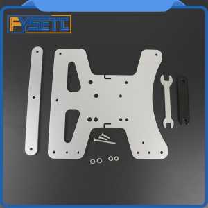 Cloned Aluminum Y-Carriage Plate Kit Heated Bed Supports 3-Point Leveling For Ender-3 Ender-3 Pro Ender-3S 3D Printer