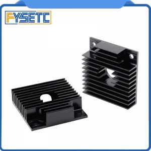 5pcs MK7 MK8 Extruder Part Aluminium Black Heat Sink Radiator 40 x40x11mm 4010 Cooling Fan Heatsink for 3D Printer Part