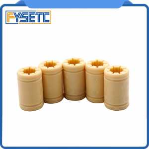 5pcs 3D Printer Solid Polymer LM8UU Bearing - 8mm shaft Same As RJMP-01-08 R Solid Plastic Bearing 8 mm ID  For prusa