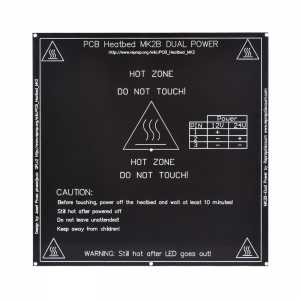 New RepRap 3D Printer PCB Heatbed MK2B Heated Bed with led and Resistor and cable Hot Plate Mendel MK2A MK1