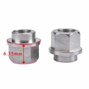 BIQU 10PCS 3D printer parts Openbuilds eccentric column / isolation column hexagonal bore 5MM 6.35MM Stainless steel