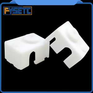 1pc Updating PT100 Block Silicone White Sock Kit For DIY V6 Hotend Prusa i3 MK3 Ultimaker 3D Printer Heated Block
