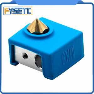 1PC MK9 Silicone Socks Heater Block Cover Silicone Insulation Blue Color For Replicator Anet Prusa i3 Tronxy x5s MK7/MK8/MK9