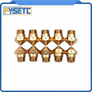 10 x 3D Printer Parts MK10 Nozzle For Hotend Kit Mk10 Brass Nozzle M7 3D Printer Brass MK10 Nozzle