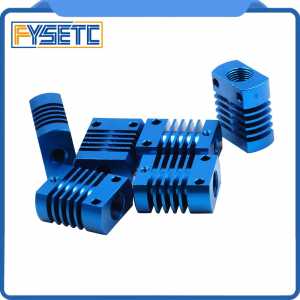 5pcs Blue MK10 V6 Heat Sink Radiator Fit 22mm Cooling Fan Aluminum Fins With Size 27x22x12mm Hot For CR8/CR10