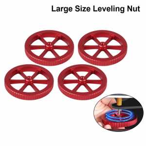 4PCS Large Red Hand Twist Leveling Nut Heated Bed Spring Adjustment Nut 3D Printer Parts For CREALITY Ender3 Ender-5 CR-10 CR10S