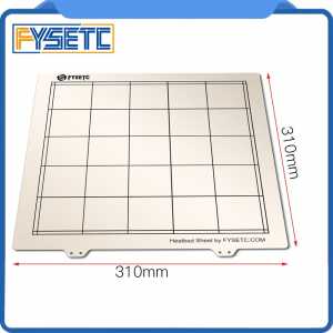 1pc 310 * 310mm Spring Steel Sheet Heat Bed Platform 3D Printer Printing Buildplate For CR10 CR-10/10S Printer