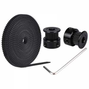 2PCS GT2 Belt 20 teeth bore 5/8mm Pulley With 2M PU With Steel GT2-6mm Open timing Belt  2GT Belt 6mm For 3D Printer parts
