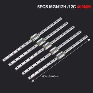 Axis Linear Guide Rail 12mm MGN12H 400mm linear Rail With linear Carriage 3D Printer Parts for BLV MGN Cube Delta Printer