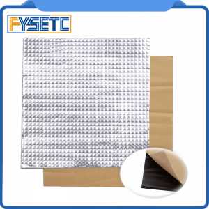 5pcs Foil Self-adhesive Insulation Cotton Sticker 235x235x10mm Heating Bed Heat Insulation Cotton 10mm Thickness 3D Printer