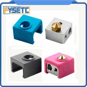 MK10 Silicone Socks Blue Black Pink instead ceramic insulation For Wanhao i3 QIDI TECH  SILICONE HEATER BLOCK COVER
