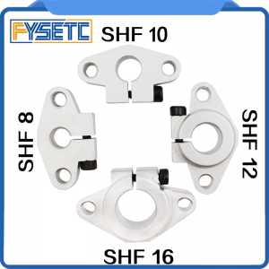 10pcs 3D Printer SHF8 SHF10 SHF12 SHF16 Aluminum Rod Rail Shaft Linear Rail Support CNC Router XYZ Axiz for 3D Printer
