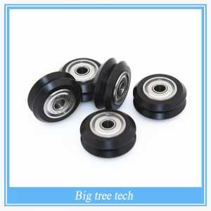 10pcs CNC Openbuilds Plastic wheel POM with Bearings W type double V type W groove V groove passive wheel pulley for V-slot