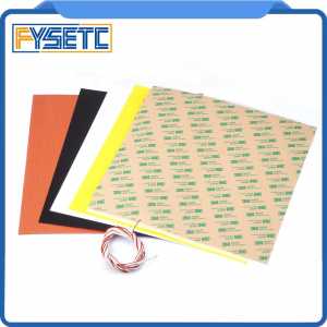 PEI 300*300mm Frosted Yellow Build Surface Polyetherimid PEI+300X300mm 220V 600W Silicone Heater Pad For TEVO Tornado Lulzbot