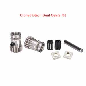 1Set 3D Printer Accessories MK2/MK3 Cloned Btech Dual Gears DIY Kit Steel Pulleys Kit 3D Printer Gears Extrusion Wheel