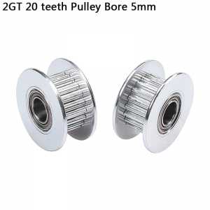 2GT 20 teeth  pulley wheel Perlin passive idler pulley wheel bore 5mm For 3d printer
